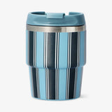 To Go Mug Ss With Lid Green Stripes Smal