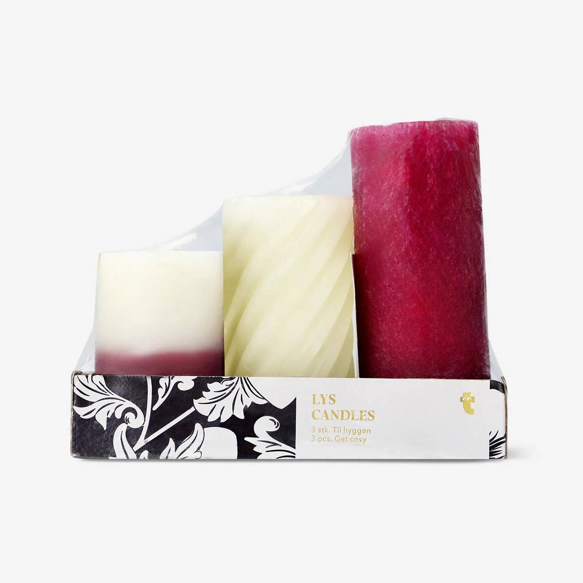 3Pcs Candle Set