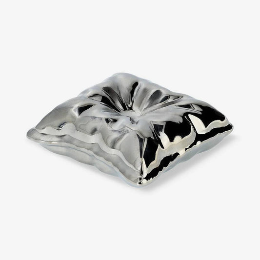 Tray Ceramic Silver As Pouch