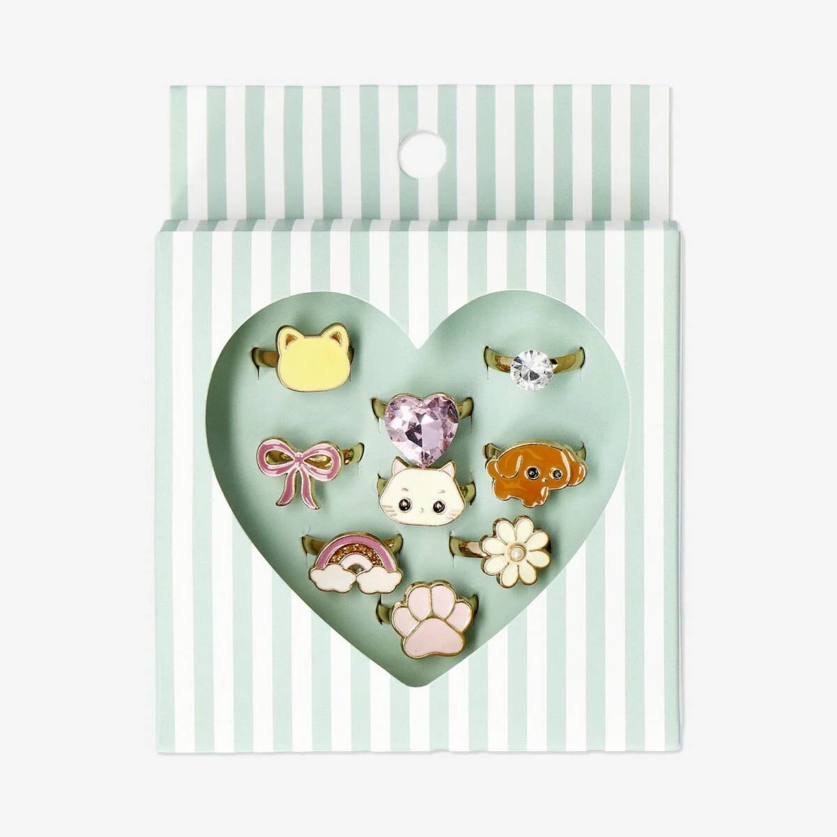 Fingerrings In Giftbox 9 Pcs Dog/Cat
