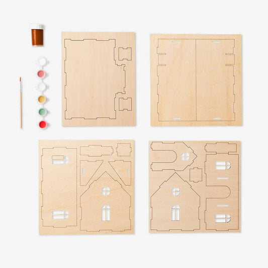 Diy Gingerbread House Wood Short