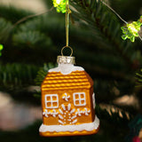 Bauble Glass As Gingerbread House(In)