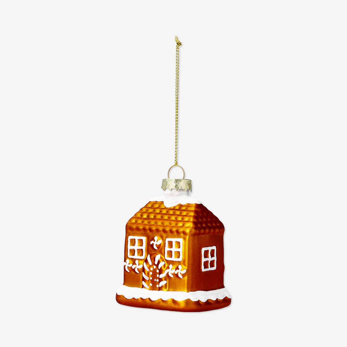Bauble Glass As Gingerbread House(In)