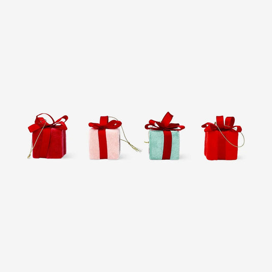 Ornament Presents 4 Pcs Set Small