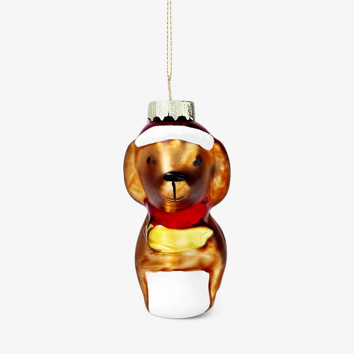 Bauble Glass As Sausage Dog (In)