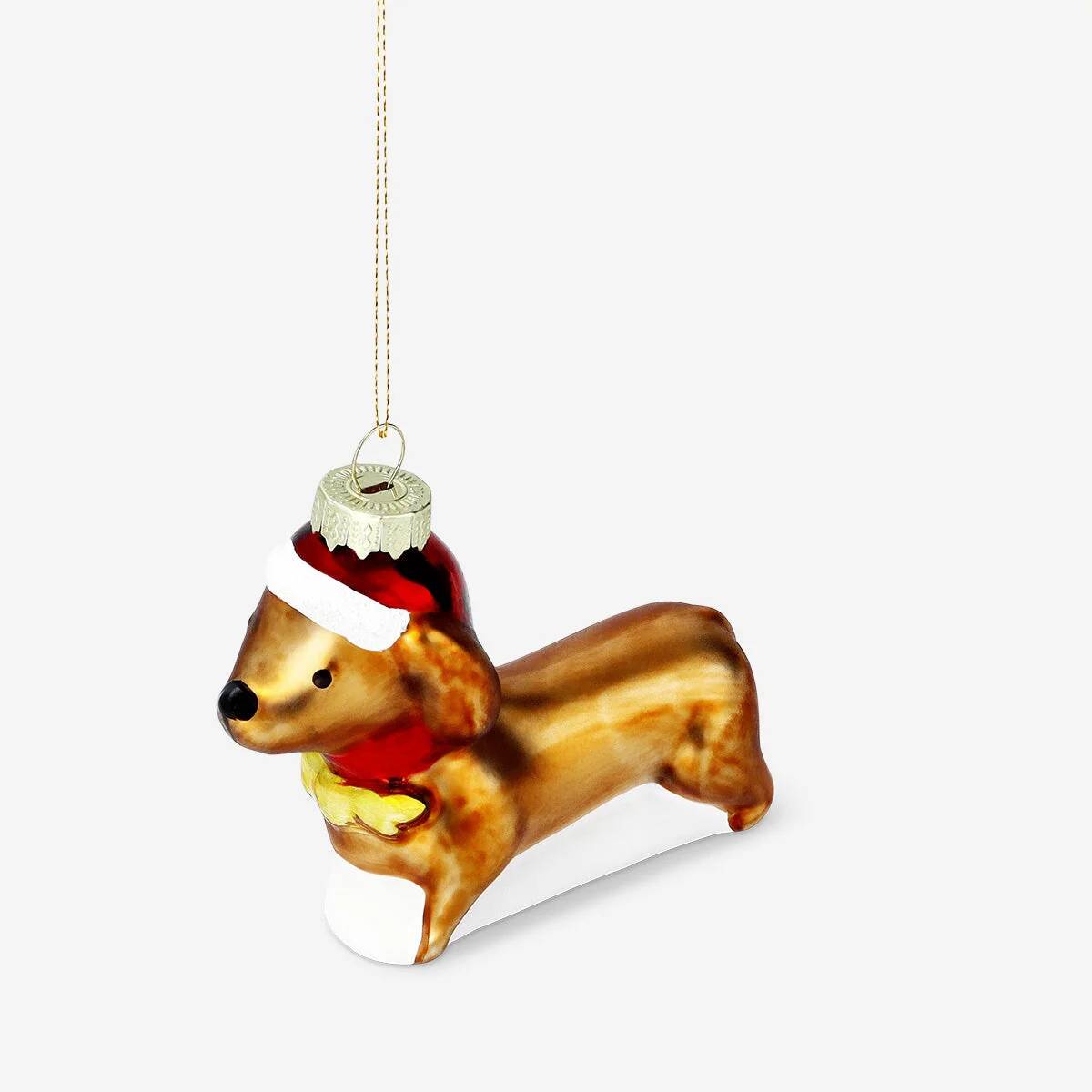 Bauble Glass As Sausage Dog (In)
