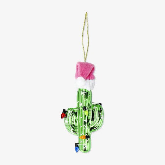 Bauble Glass As Cactus Christmas Hat(In)