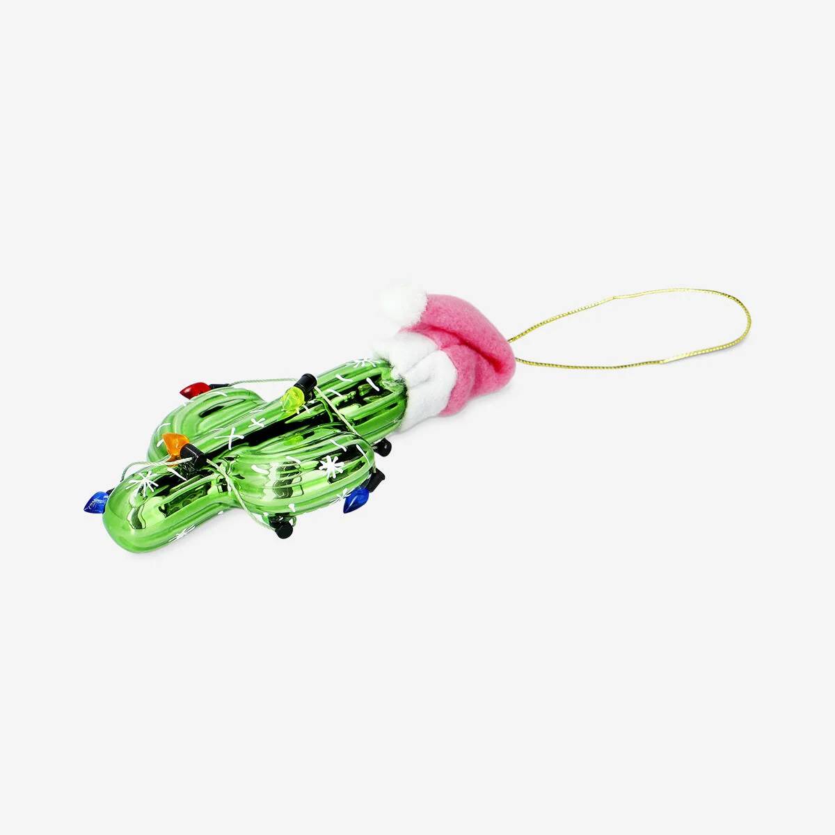 Bauble Glass As Cactus Christmas Hat(In)