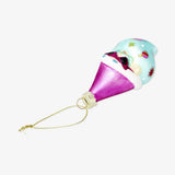 Bauble Glass As Santa With Hat(In)