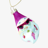 Bauble Glass As Santa With Hat(In)