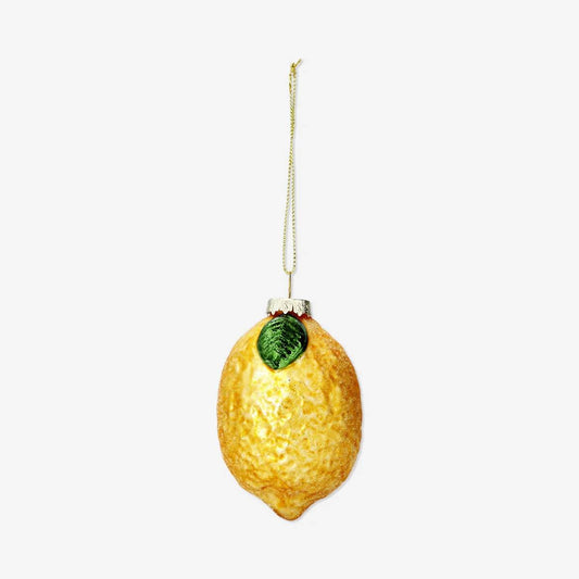 Bauble Glass As Lemon (In)