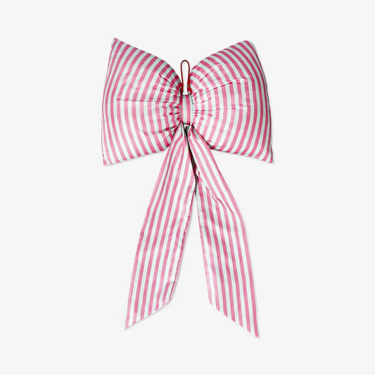 Bow W Filling Pink N Mint Green Stripe
