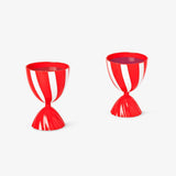 Cup Plastic Small Candy Stripe 2Pcs