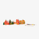Diy Folding Christmas Houses Wooden
