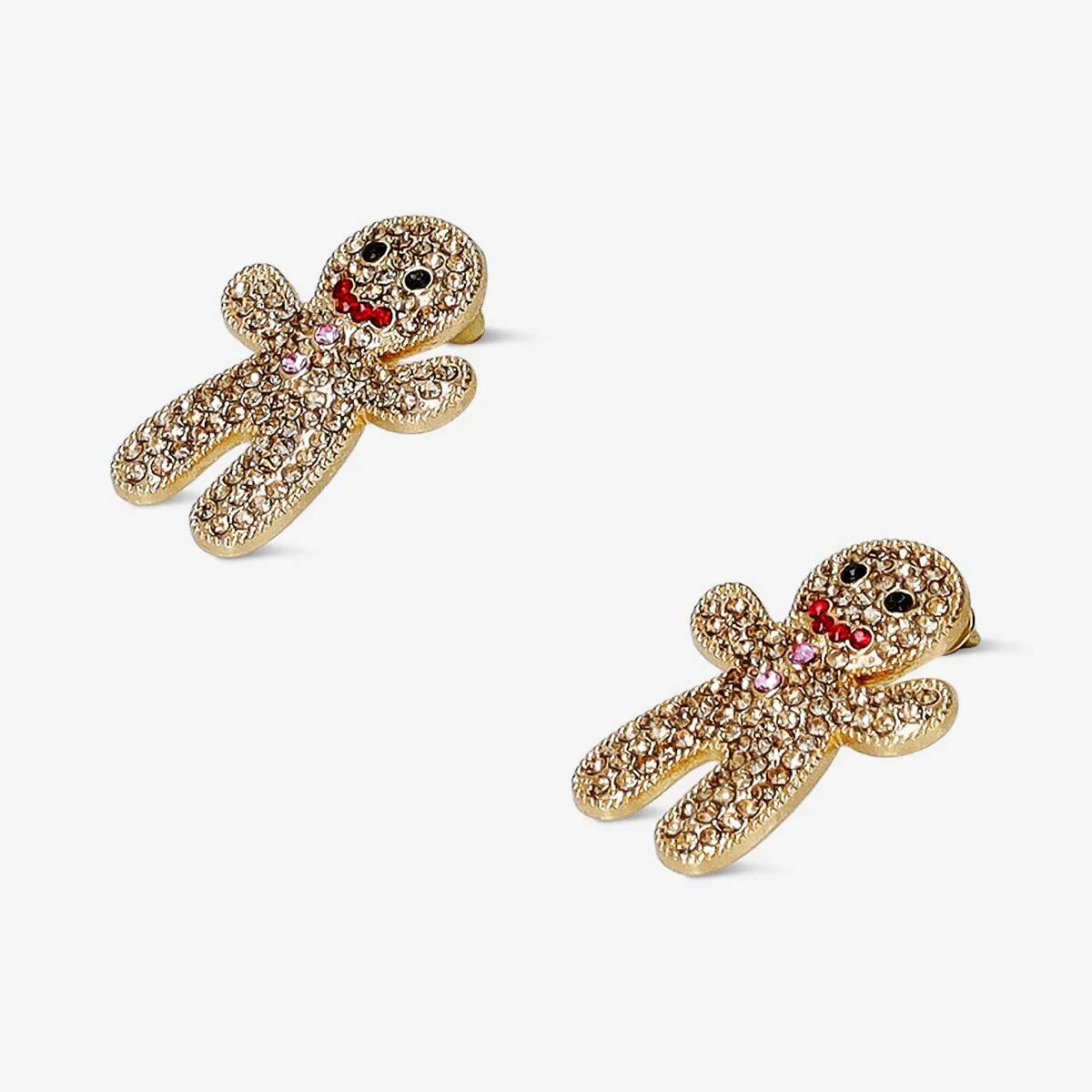 Earrings Gingerbread Glitter Studs