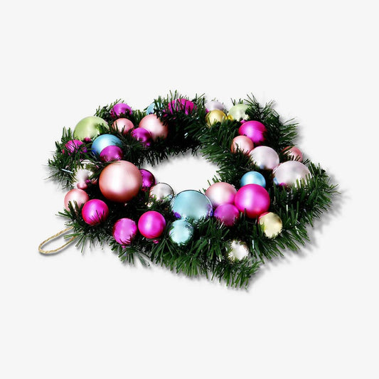 Wreath Dia 30 Cm With Baubles