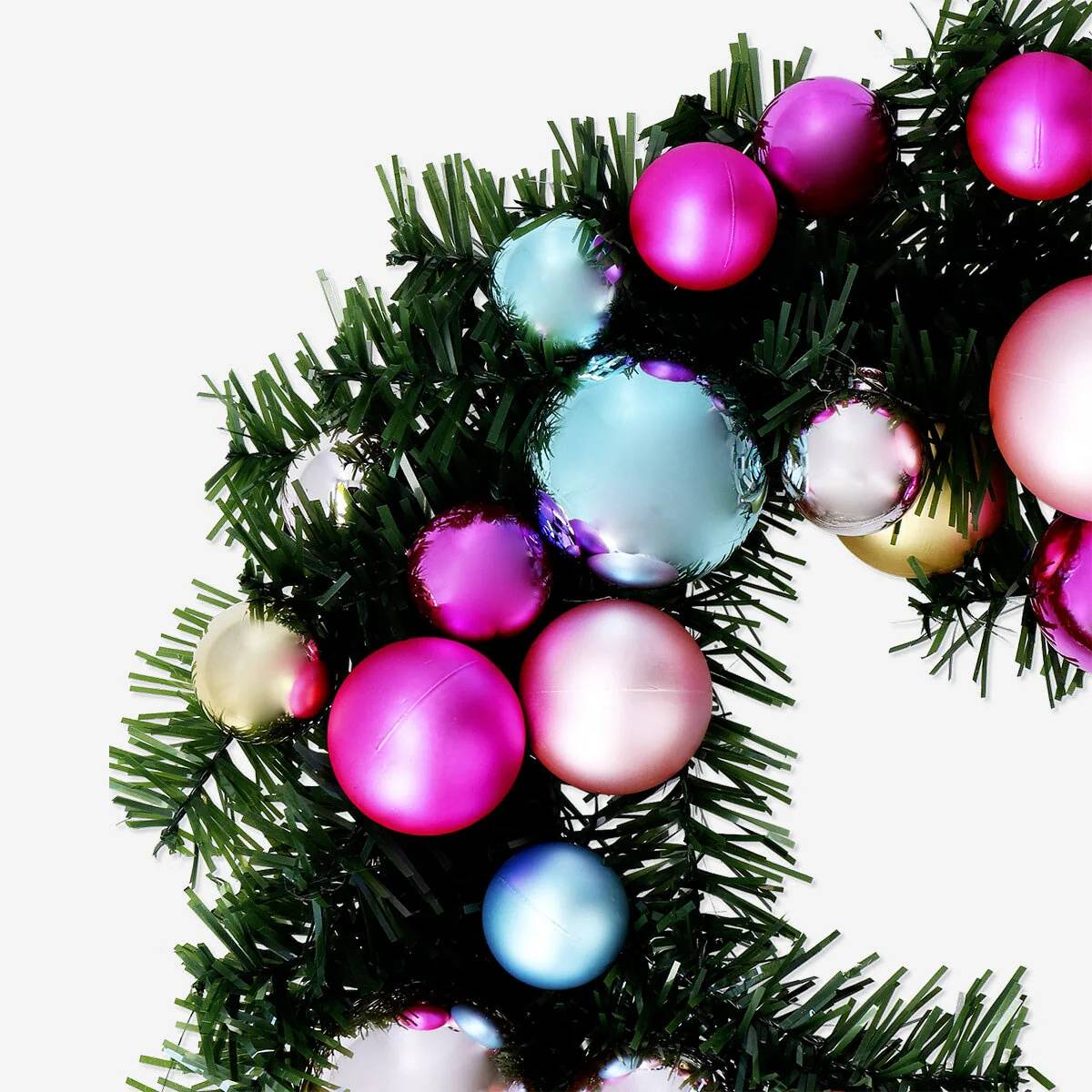 Wreath Dia 30 Cm With Baubles