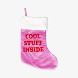 Christmas Stockng Pink W Text (In)