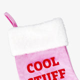 Christmas Stockng Pink W Text (In)
