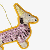 Ornament Dog Sequined (In)