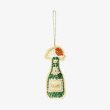 Ornament Champaign With Beads (In)