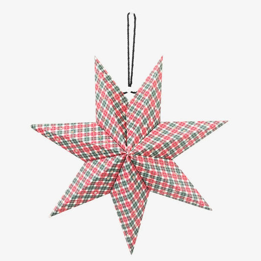 Star Hanging Dia 30Cm Paper Printed Deco