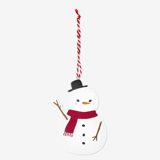Ornament Snowman Wood
