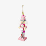 Nutcraker Ornament With Drum Pink