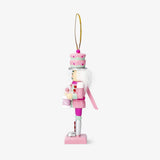 Nutcraker Ornament With Drum Pink