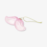 Bauble Glass Moustache Pink