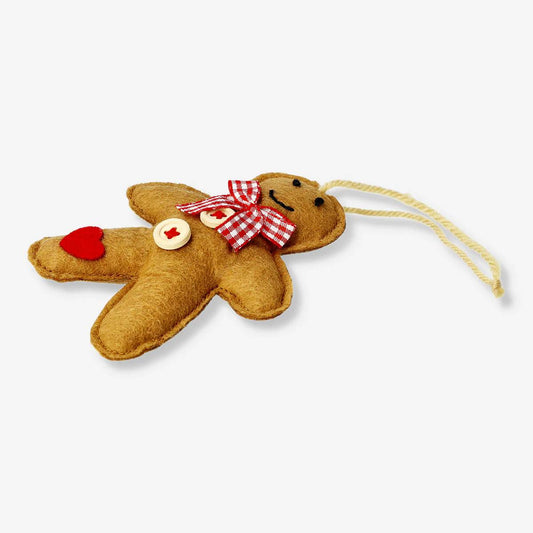 Ornament Gingerbread Man Felt (In)