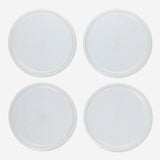 Plates Reusable Plastic New Year 4 Pcs