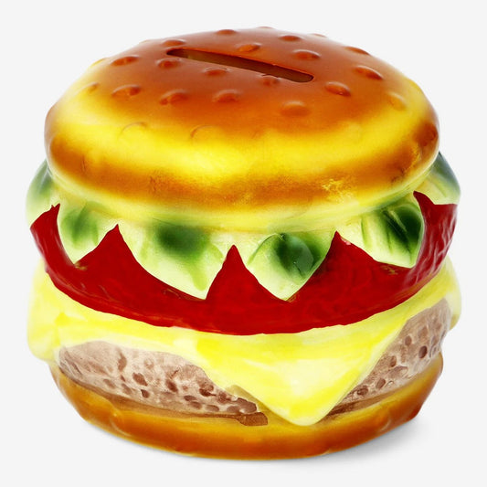 Money Bank Ceramic Burger