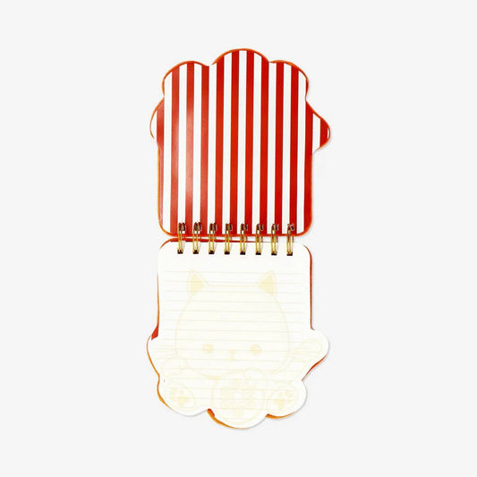 Notepad Spiral Superfleece Lucky Cat(In)