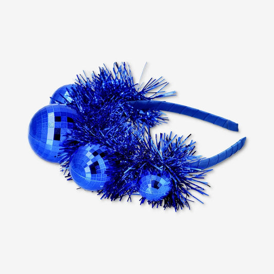 Headband Disco Ball Blue Adult