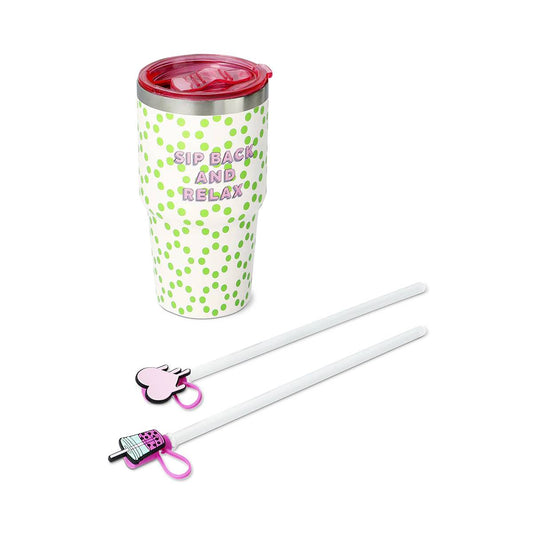 Tumbler W Straw As Set W 3Pcs Straw And