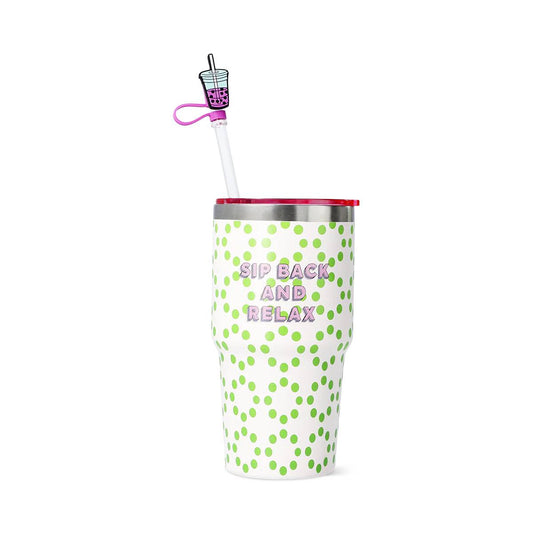 Tumbler W Straw As Set W 3Pcs Straw And