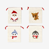 Gift Bag Cotton Drawstring Cute Characte