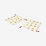 Gift Bag Cotton Draw. Cute Pattern 20 X