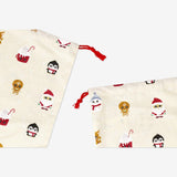 Gift Bag Cotton Draw. Cute Pattern 20 X