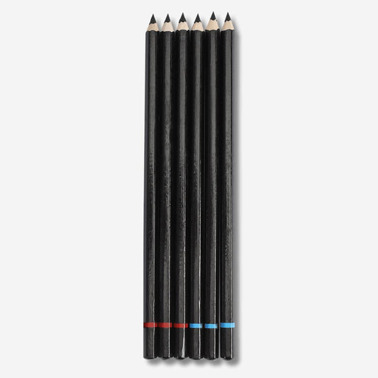 Pencil Charcoal 6 Pcs