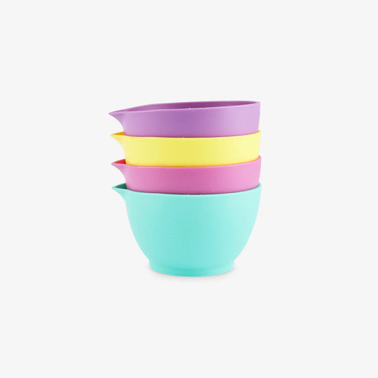 Bowl Plastic Small, 4 Mix