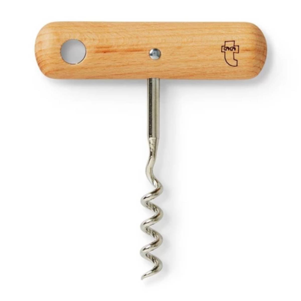 Wine Opener Ss And Beech Wood Handle