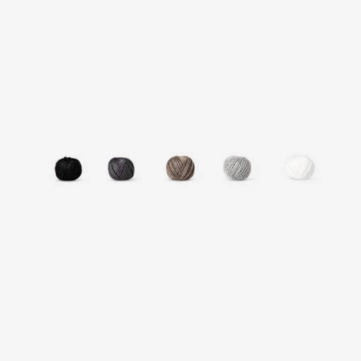 Yarn Cotton 5X10Grm Blk, Wht & Grey Mix