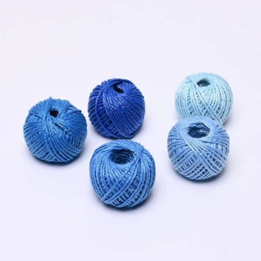 Yarn Cotton 5X10Grm Blue Mix