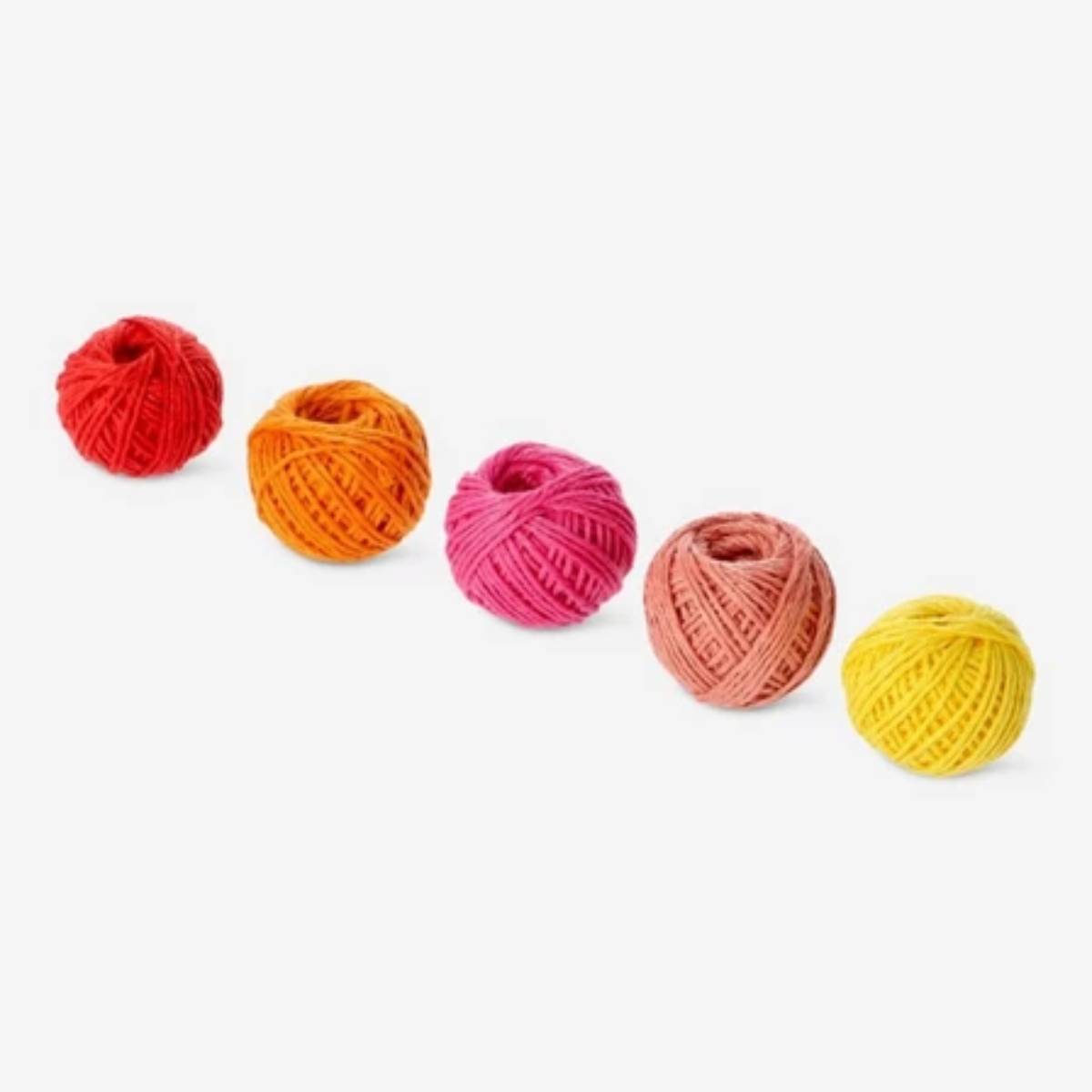 Yarn Cotton 5X10Grm Red,Org & Yellow Mix