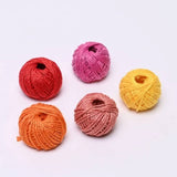 Yarn Cotton 5X10Grm Red,Org & Yellow Mix