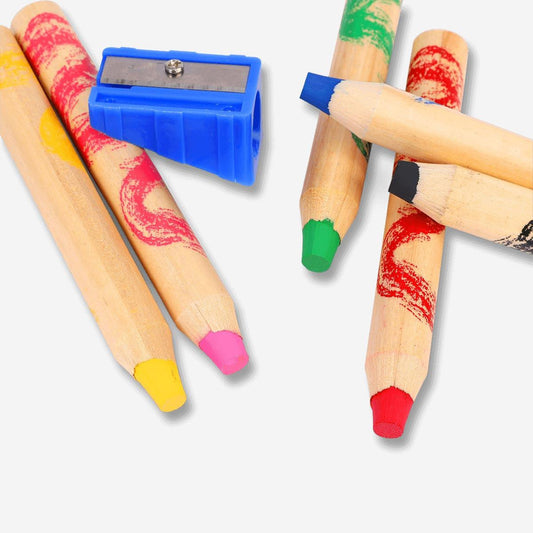 Pencil Coloring Thick 6 Pcs