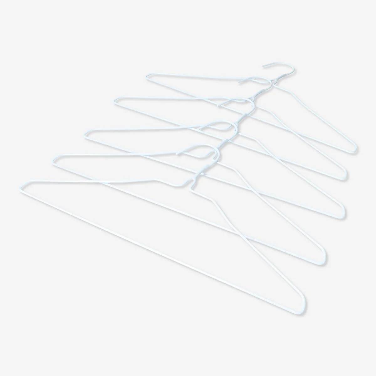 Hanger Metal 5 Pcs White
