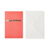 Card Coral Happy Birthday